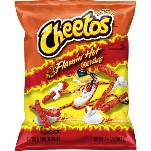 CHEETOS® FLAMIN’ HOT® crocantes, bocadillos sabor a queso