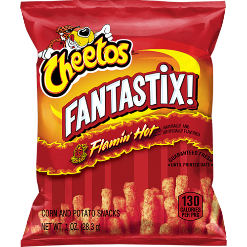 CHEETOS® FANTASTIX® sabor FLAMIN’ HOT®, bocadillos horneados de maíz y papa