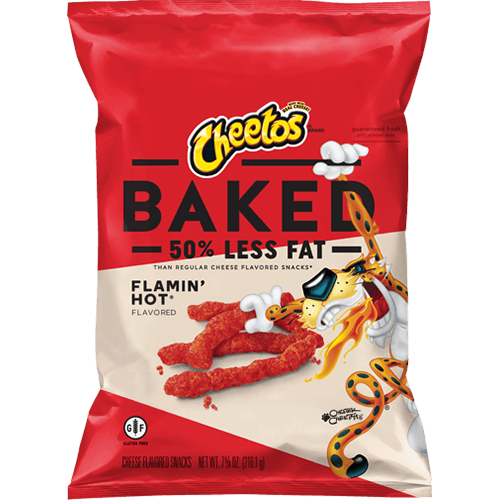 CHEETOS® horneados y crocantes FLAMIN’ HOT®, bocadillos sabor a queso