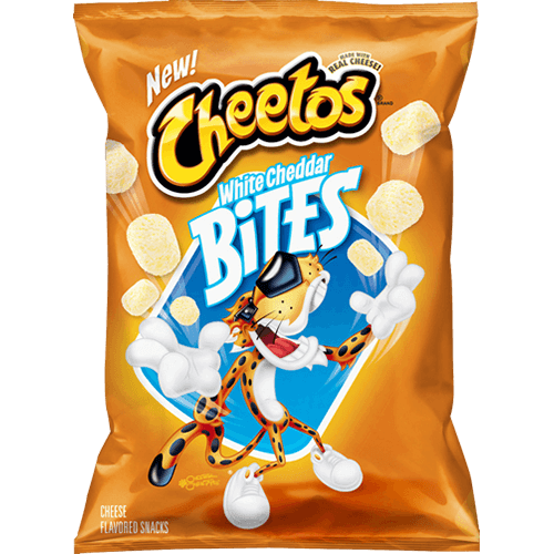 Bocaditos CHEETOS® de cheddar blanco, bocadillos sabor a queso